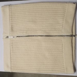 lululemon athletica Lululemon 100% Merino Wool Sweater Skirt Zip Up - Women |